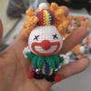 Muñeca de Monstruo de Tres Ojos Colgante de Lana Colgante Tejido a Mano Producto Terminado Muñeca de Ganchillo Hecha a Mano Colgante de Ganchillo Producto Terminado