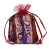 Sacos de Rede Atacado Sacos de Organza Cor Sólida Casamento Doce Sacos com Cordão Embalagem para Cosméticos Presentes Joias Sacos de Rede