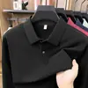 Camisa Polo de manga larga para hombre del sudeste asiático, color liso, casual, antibacteriana, 100% algodón, camiseta con cuello, camiseta básica para hombre, algodón puro
