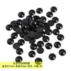 Olhos de Animal Pretos Contas Lisas Fazer DIY à Mão Boneca Kit de Material para Presilha de Cabelo Peças de Acessório de Cabelo