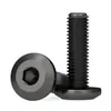 Tornillos para Muebles de Acero Inoxidable 304 Negros con Cabezas Planas Grandes, Allen, Cabezas Redondas, Tornillos de Borde Biselado y Pernos para Contrachapado