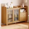 Aparador estilo japonés, montado en la pared, mueble de té integrado para sala de estar, mueble de almacenamiento de cocina, armario de almacenamiento, cómoda, armario de almacenamiento