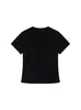 Camiseta Manga Curta Estilo Coreano Ombro Reto Bolinhas Bordado Cachorro Verão Feminino Senso de Design Emagrecedor Versátil Gola Redonda Top