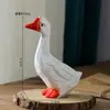 Figura de Patito de Paz y Alegría, Decoración de Ganso Blanco, Regalo Creativo de Cumpleaños, Decoración para el Hogar, Accesorio para Fotos, Fondo para Fotografía