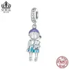 Cuentas de joyería originales nuevas de Ivor en plata de ley 925, exquisitas, con diseño de gato para niños y niñas.