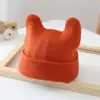 Ins Explosiones Coreano Bebé Lindo Oreja Lana Tejida Sombrero Color Caramelo Todo Fósforo Cálido Sombrero para Bebés Niños y Niñas
