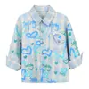 2026 Novo Estilo de Verão Conjunto de Shorts de Manga Curta com Estampa de Coração para Meninos, Conjunto Casual Lindo de Duas Peças com Camisa para Crianças