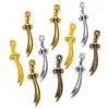 Série de armas direto da fábrica Pingente de espada de prata do Tibete Acessórios de liga DIY 25 * 6MM M41