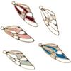 Nuevo colgante de alas de mariposa huecas con goteo de aceite, material para accesorios de pulsera y collar DIY, venta al por mayor por lotes