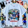 Nova camiseta infantil de manga curta Roblox Animal Hospital, top da moda