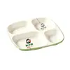 Juego de platos de melamina de dos tonos para comida rápida, exclusivamente para cafeterías escolares y negocios, platos de cuatro o seis compartimentos para restaurantes de comida rápida de autoservicio