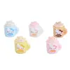 Taza de Helado de Postre 3D Miau Miau Juguete de Comida Dibujos Animados Accesorios DIY Pegamento de Crema Resina Piezas Pequeñas Materiales
