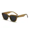 Óculos de Sol Quadrados Retro Estampa de Leopardo Anti-UV Europeus e Americanos para Mulheres Moda Street Photography Ins Óculos de Sol Transfronteiriços para Homens