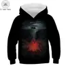 Outlet de fábrica una generación de Europa y Estados Unidos Nuevo holgado impresión digital 3D de gato negro moda ropa para niños suéter sudadera con capucha