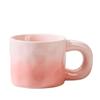 [Personalizada] Taza de Cerámica con Asa Gruesa, Gran Capacidad, Alto Valor Estético para Mujeres, Taza de Regalo Degradada