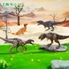 Nuevo producto transfronterizo: Figura de dinosaurio jurásico, adorno pequeño de PVC, decoración de jardinería de micropaísaje, accesorio DIY