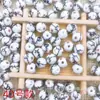 Cuentas de cerámica de porcelana azul y blanca pintadas a mano cuerda roja collar tejido a mano pulsera accesorios DIY cuentas sueltas accesorios de joyería