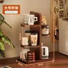 Soporte Multifuncional de Escritorio de Múltiples Niveles para Vasos Oficina Sencillo Estante Pequeño de Flores Encimera de Cocina Estante de Almacenamiento Rincón de Almacenamiento de Especias