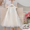 Chal de Niña Vestido de Princesa a la Moda Verano 2025 Vestido Elegante para Cumpleaños de Niña Vestido sin Mangas