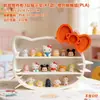 Decoração de Casa de Bonecas com Laço 3D Modelo de Armário Suporte de Exibição Multicamadas Brinquedo Bule Camada de Exibição de Perfume Prateleira de Exibição em Camadas