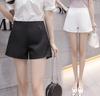 Shorts de Mujer Verano 2023 Nuevo Estilo Coreano Cintura Alta Adelgazantes Forma A Pierna Ancha Pantalones Cortos Ajustados Delgados Combinan con Todo Estudiante Pantalones de Tres Minutos para Usar por Fuera