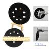 Almohadilla Protectora Negra de 5 Pulgadas con 8 Agujeros Almohadilla Protectora Flocking Almohadilla para Pulir Amortiguadora Lijadora Neumática Seca Almohadilla Protectora Autoadhesiva