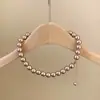 Collar de cadena para clavícula con perlas, estilo Ni Ni, copa de champán, cadena de clavícula de lujo ligero, diseño único, collar de estilo frío