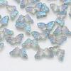Colgante de Cristal 8*15 Mariposa de Cristal Colgante de Cristal DIY Accesorios de Joyería Aretes Pulsera Accesorios de Joyería Material