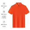 Camisa Polo de Algodão com Oxigênio Gelo Roupa de Trabalho Verão Uniforme de Grupo Corporativo da Empresa Camisa Cultural Camiseta de Manga Curta Roupa de Trabalho