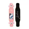 Skate Longboard de 44 Pulgadas para Principiantes, Hombres y Mujeres, Adultos, Tabla de Baile Doblemente Curva Profesional, Monopatín de Cuatro Ruedas de Madera de Arce para Jóvenes