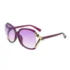 Gafas de sol de moda para mujer con cabeza de zorro, Gafas de sol clásicas estilo mamá con camelia, Gafas para adelgazar la cara grande