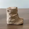Botas Retrô Francesas Versáteis de Solado Grosso Femininas 2026 Novidade de Outono Para Pessoas Baixas Aumentadoras de Altura Emagrecedoras para Calças Botas de Cano Curto Birkenstock