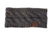 Faixa de Cabeça de Tricô Estilo Europeu e Americano para Outono e Inverno com Fio Acrílico Pontilhado Variado, Acessório de Cabelo Feminino em 21 Cores