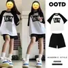 Pijama para Mujer Verano Cuello Redondo Manga Corta Shorts Casual Lindo Cara Sonriente Dulce Estudiante Hogar Holgado Transfronterizo Ropa de Casa