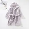 2021 Primavera e Outono Meninas Crianças Pijamas Flanela Roupão Meninos Casa Roupas Com Capuz Crianças Camisola Inverno