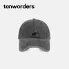 Moda Estilo Coreano Simple Versátil Bordado de Caballo Pequeño Gorra de Béisbol Lavada Unisex Ala Suave Gorra Pico Sombrero para el Sol Moderno
