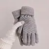 Guantes de Invierno Cálidos a Prueba de Frío Engrosados Lindos Estudiantes Escritura Juego Teléfono Móvil Montar Guantes Engrosados Pantalla Táctil Mujer