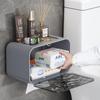 Caixa de Lenços Banheiro Sem Furos Caixa de Papel Higiênico Banheiro Montada na Parede Porta Rolo de Papel Caixa de Lenços Universal Porta Toalha de Papel