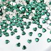 Nuevo Arte de Uñas Chino Armadura Zhen Huan Diamante Verde Oscuro Amor Cuadrado Diamante Forma de Rayo Diamante diy Joyería Hecha a Mano Diamante