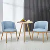 Juego de mesa y sillas de comedor de imitación de madera maciza nórdica, mesa redonda creativa de ocio minimalista moderna para apartamentos pequeños, sillas para cafetería