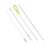 Cepillo Limpiador de Popotes de Acero Inoxidable Cepillo de Cerdas con Cabeza Espiral Herramienta de Limpieza para Biberones Tetinas Tubos de Ensayo Vasos Alambre de Acero