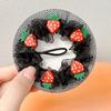 Accesorios para el Cabello de Niñas Diadema de Fresa Red de Pelo para Niñas Red de Pelo para Baile Bolsillo Set de Redes para el Cabello de Princesa Lindas