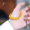 Pulseira Luxuosa Banho de Ouro com Olho de Gato Escovado Brilhante para Mulheres, Presente Perfeito para Namorada