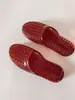 Pantuflas de gelatina de cristal para mujer, verano, antideslizantes, suela suave, para baño, uso doméstico, sandalias planas de plástico transparente, estilo de moda
