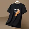 Comercio Exterior Verano Nuevo Camiseta de Malla de Seda de Hielo de Secado Rápido para Hombre Manga Corta Malla Fina Cómoda y Transpirable Talla Grande Suelta t