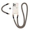 Capa de Celular Transversal Arco-Íris de Bolinhas Redondas Adequada para Apple 17 Pro Max, iPhone 16 Anti-Queda Xr Alça de Pulso 13 Macia 15