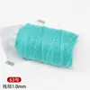 Hilo de Algodón Retorcido a Mano Estilo Xizang de 1 mm para Manualidades, Hilo para Pulseras, Cuerda para Tejer, Cuerda de Algodón Hecha a Mano para Bricolaje, Hilo para Pulseras, Cuerda Trenzada Enrollada