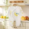 26 Romper de Borboleta para Recém-nascido de Verão Fino de Lado Único Sem Costura Macacão de Bebê Desenho Animado Roupa para Engatinhar Tamanho 52-59