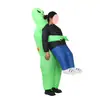 Fantasia Inflável de Fantasma Alienígena Cosplay Roupa Halloween Adereços de Performance para Fantasiar Boneco Engraçado Passarela