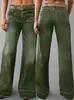 Nuevos Jeans Largos de Mezclilla de Pierna Ancha para Mujer, de Alta Calidad, Pantalones Casuales a la Moda, Adecuados para Todas las Estaciones, Cómodos de Usar
